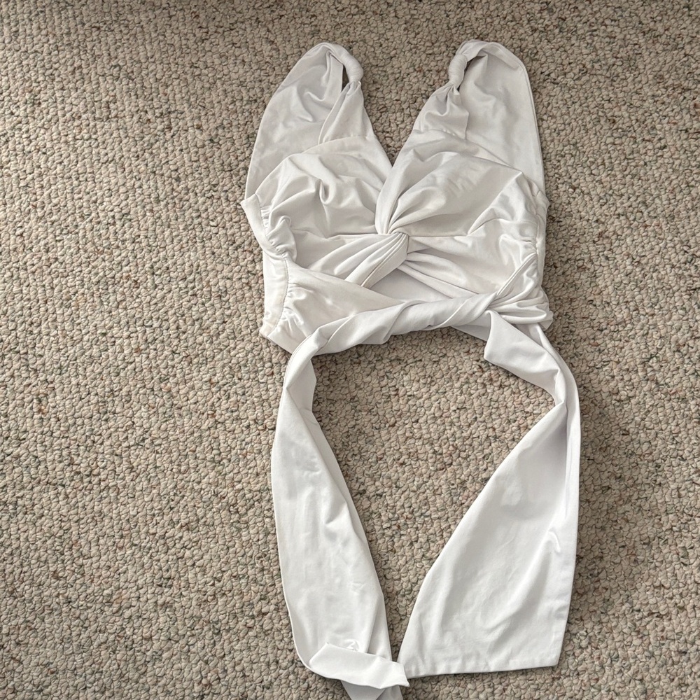 Lioness Ivory Satin Top